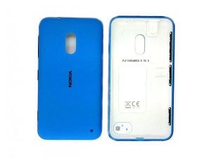 Задняя крышка Nokia 620 Lumia с боковыми кнопками синяя - 539991