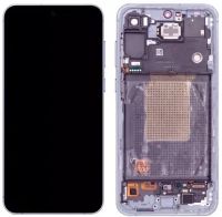 Дисплей Samsung SM-A556 Galaxy A55 5G (2024) с сенсором и рамкой, Lilac (OLED)