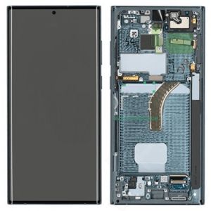 Дисплей Samsung Galaxy S22 Ultra S908 с сенсором и рамкой, Phantom Green, оригинал, GH82-27489D - 908674