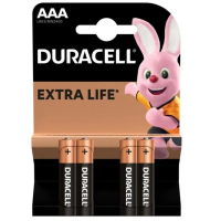 Батарейка Duracell AAA LR03 bat Alkaline 4шт Basic Ціна упаковки.