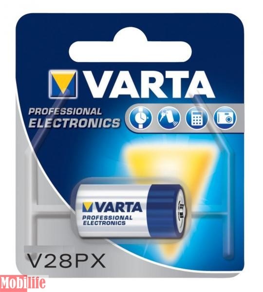 Батарейка Varta V28PX, 4SR44, A544, 476A, 4LR44, K28L, L1325, PX28A ELECTRONICS ALKALINE 6V (04028101401) - 539892
