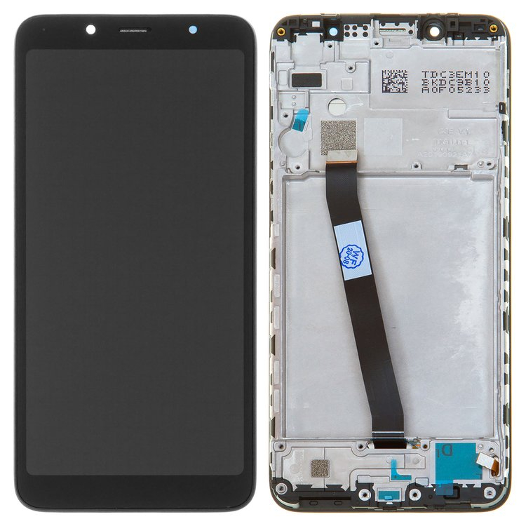Дисплей для Xiaomi Redmi 7a с сенсором и рамкой черный - 559959