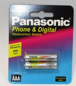 Аккумулятор Panasonic AAA R03 850mAh 2шт Цена за 1 елемент. - 540093