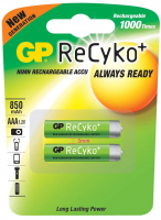 Аккумулятор GP AAA R03 ReCyko Ni-MH 850 mAh 2шт Цена 1 елемента
