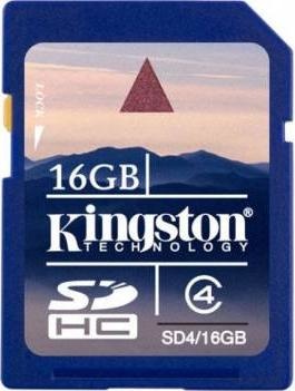 Kingston 16 GB SDHC Class 4 SD4/16GB - 113962