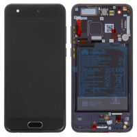 Дисплей для Huawei Honor 9, STF-L09, STF-L19 с сенсором и рамкой черный Оригинал