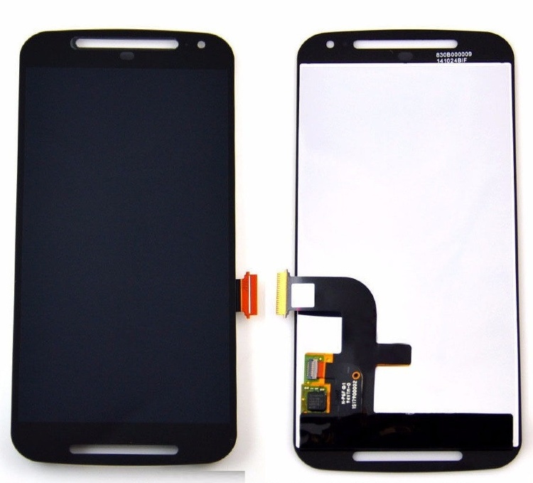 Дисплей для Motorola XT1062 Moto G2, XT1063, XT1064, XT1068 с сенсором черный - 549085