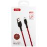Дата-кабель USB XO NB55 5.0A Type-C тканинний black - 914547