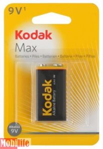 Батарейка Kodak 9V крона 6LR61 MAX - 501820 Батарейка Kodak 9V крона 6LR61 MAX - 501820
