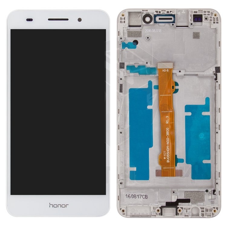 Дисплей для Huawei Y6 2 з сенсором і рамкою Білий original - 553785