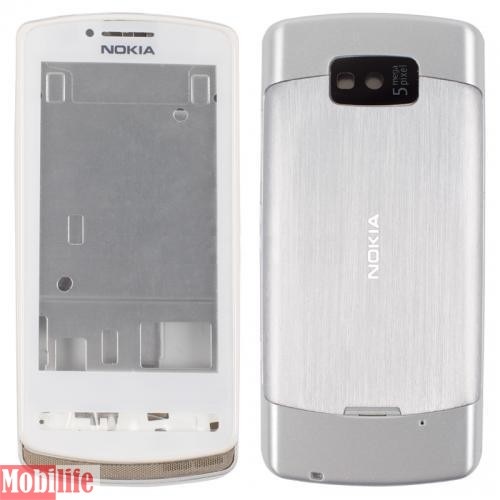 Корпус для Nokia Lumia 700 серебристый - 534239