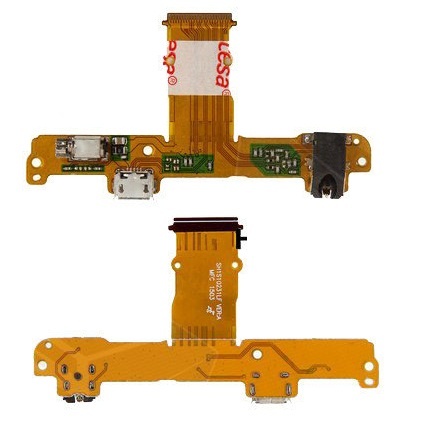 Шлейф Huawei MediaPad 10 Link+ (S10-231u) коннектора зарядки с компонентами желтый - 558966