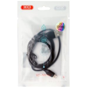 Дата-кабель USB XO NB103 2.1A Quick Charge Lightning 1m black - 914448