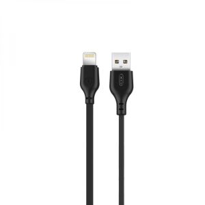 Дата-кабель USB XO NB103 2.1A Quick Charge Lightning 1m black - 914448