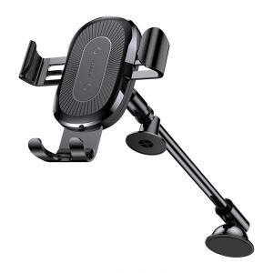 Автодержатель c бездротовою зарядкою Baseus Wireless Charger Gravity Heukji Car Mount WXZT-01 Чорний - 561148