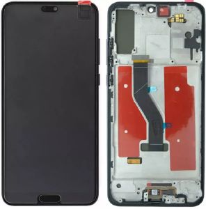 Дисплей для Huawei P20 Pro (CLT-L29, CLT-L09) с сенсером и рамкой, черный (TFT) - 924782