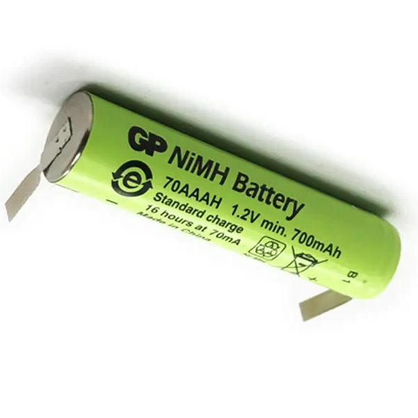 Промисловий акумулятор GP AAA, 80AAAH 1.2V 700mAh з контактами - 563338