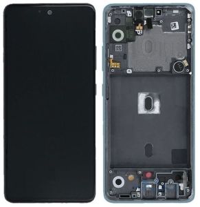 Дисплей для Samsung A525F Galaxy A52 (2021) c сенсором и рамкой Синий (Oled) - 565921