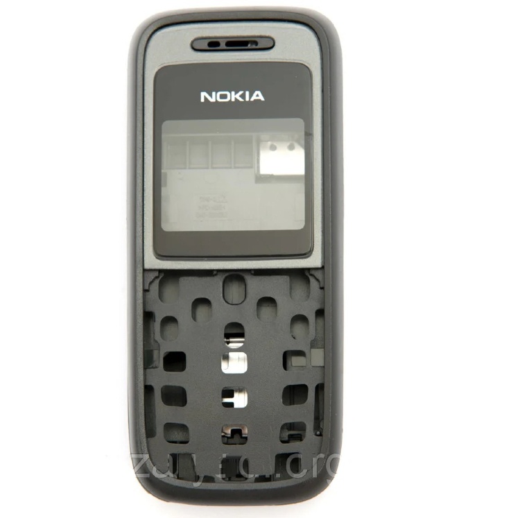 Корпус Nokia 1208 серый с средней частью - 537245