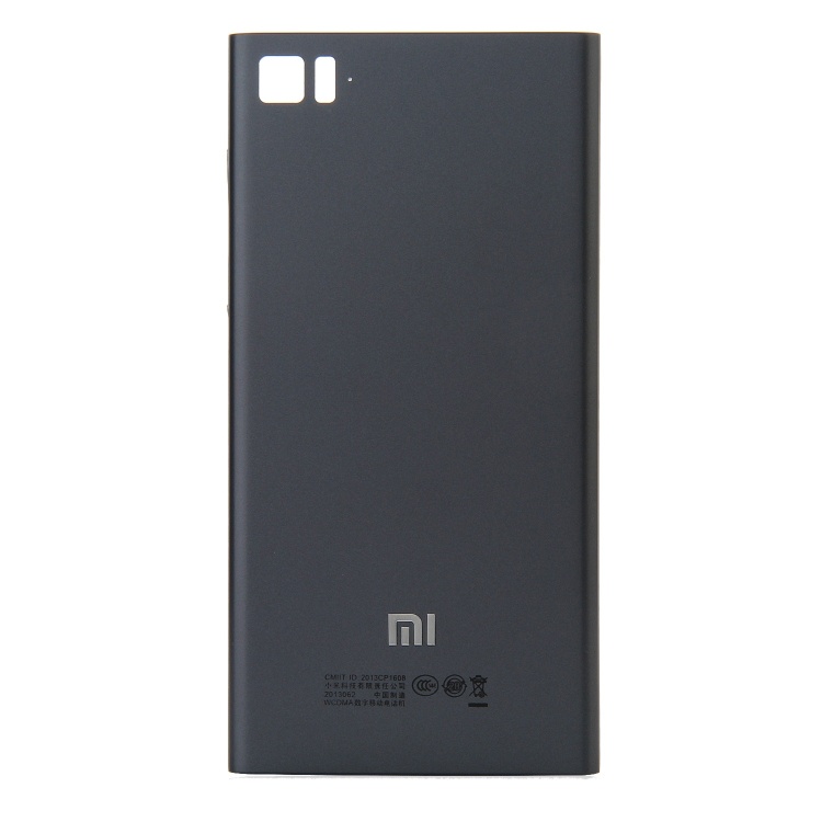 Задняя крышка Xiaomi Mi3 черная TD-SCDMA - 549589