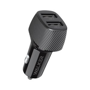 Автомобильное зарядное устройство WALKER WCR-31 (2USB - 15W) black - 919211