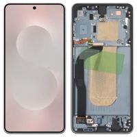 Дисплей Samsung S937 Galaxy S25 Edge, с сенсором и рамкой, Silver, оригинал