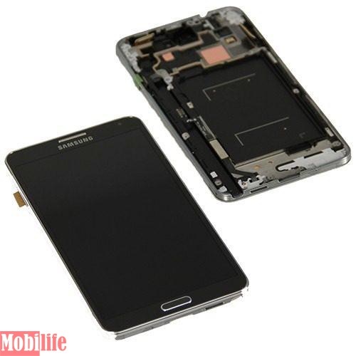 Дисплей Samsung N9005 Note 3, N9006 Note 3 с сенсором и рамкой серый - 544926