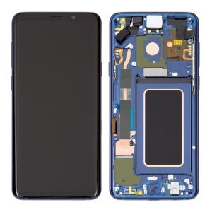 Дисплей для Samsung G965F Galaxy S9+ (Plus) с сенсором и рамкой Синий оригинал - 556383