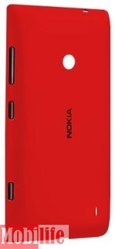 Задняя крышка Nokia 520 Lumia, 525 Lumia с боковыми кнопками красный оригинал - 538341