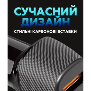 Автомобильное зарядное устройство WALKER WCR-33 (QC3.0, 2USB - 36W) black - 919212
