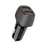 Автомобильное зарядное устройство WALKER WCR-33 (QC3.0, 2USB - 36W) black - 919212