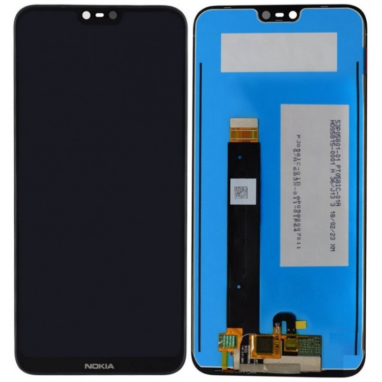 Дисплей для Nokia 7.1 (TA-1095) с сенсором черный - 560656