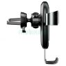 Автодержатель c бездротовою зарядкою Baseus Metal Wireless Fast Charger Gravity Car Mount (Air Outlet Type) WXYL-BOA Чорний (на грати воздуховода) - 561150