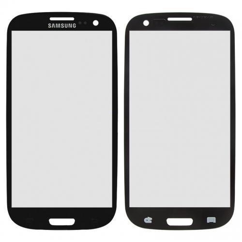 Скло дисплея для ремонту Samsung i9300 Galaxy S3, I9305 Galaxy S3 чорне - 542177