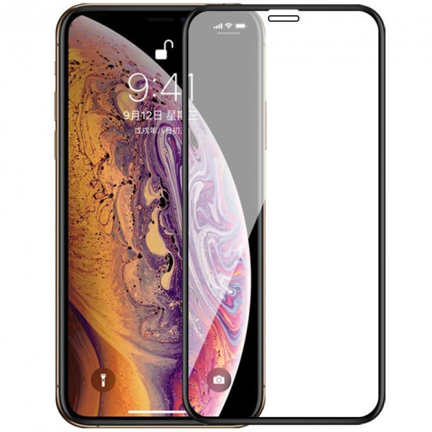 Защитное стекло Apple iPhone 12 Pro Max 3D Черный - 562148