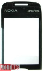 Скло дисплея для ремонту Nokia 5130 Чорний - 532959
