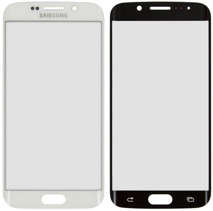 Стекло дисплея для ремонта Samsung G925 Galaxy S6 EDGE Белое - 546123