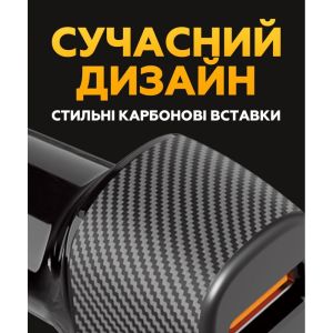 Автомобильное зарядное устройство WALKER WCR-35 (QC3.0 - 18W, PD -30W, 48W Max) black - 919213