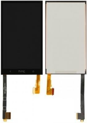 Дисплей для HTC One M7 802n, One mini n802 с сенсором черный - 551488