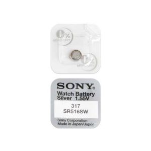 Батарейка часовая Sony 317, V317, SR516SW, SR62, 616 - 501824 Батарейка часовая Sony 317, V317, SR516SW, SR62, 616 - 501824
