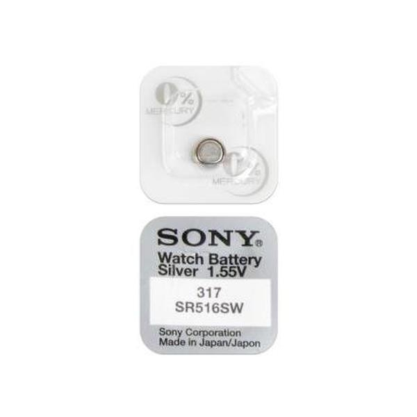 Батарейка часовая Sony 317, V317, SR516SW, SR62, 616 - 501824