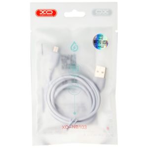 Дата-кабель USB XO NB103 2.1A Quick Charge Micro 1m white - 914452 Дата-кабель USB XO NB103 2.1A Quick Charge Micro 1m white - 914452