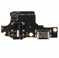 Шлейф Huawei Honor 10 (COL-L29) коннектора зарядки, з компонентами, плата зарядки