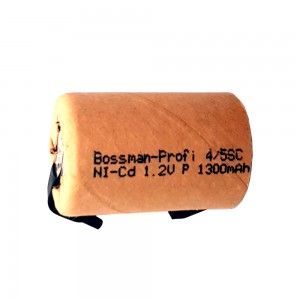 Акумулятор для шуруповерта Bossman 1.2V 4 /5SC 1300mAh Ni-Cd (картон) з пелюстками - 561056