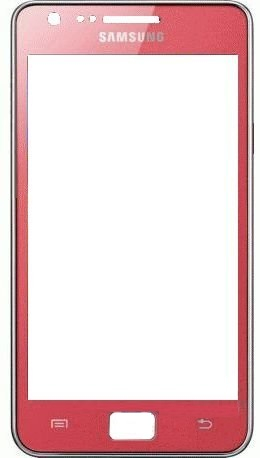 Стекло дисплея для ремонта Samsung i9100 Galaxy S2 красный - 541299