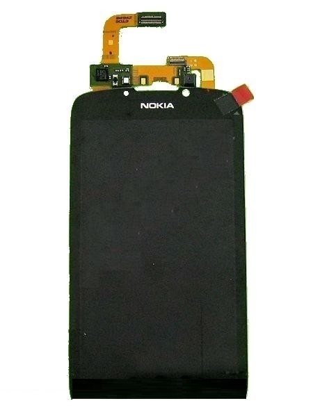 Дисплей для Nokia 801T с сенсором черный - 537647