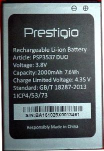 Аккумулятор Prestigio PSP3537 - 557778 Аккумулятор Prestigio PSP3537 - 557778