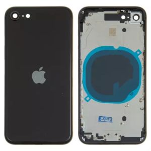 Корпус для Apple iPhone SE 2020, черний, с держателем SIM карты, с боковыми кнопками - 909183