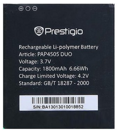 Аккумулятор для Prestigio MultiPhone PAP4505 DUO 2000mAh - 550594