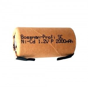 Акумулятор для шуруповерта Bossman SC 1.2V 2000mAh Ni-Cd (картон) з пелюстками - 561058